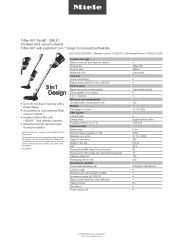 Miele Triflex HX1 Facelift Product sheet
