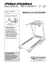 ProForm Quick Start 7.0 Treadmill Portuguese Manual
