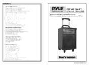 Pyle PWMA230BT Instruction Manual
