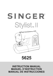 Singer 5625 Stylist II Sewing Machine Instruction Manual