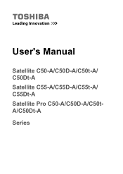 Toshiba Satellite C50-A PSCF6C-053002 Users Manual Canada; English