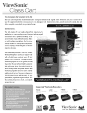 ViewSonic PJ-CART-001 Multimedia Projector Cart Datasheet