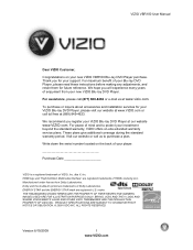 Vizio VBR100 VBR100 User Manual