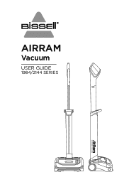 Bissell AirRam Cordless Vacuum 2144 User Guide