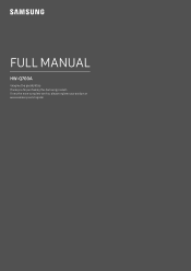 Samsung HW-Q700A/ZA User Manual