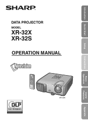 Sharp XR-32S XR-32S | XR-32X Operation Manual