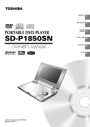 Toshiba SD-1850 Owners Manual