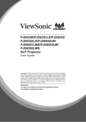 ViewSonic PJD6352LS PJD6552LWS User Guide English