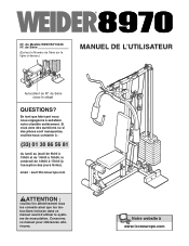 Weider 8970 French Manual