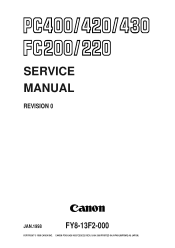 Canon PC430 Service Manual