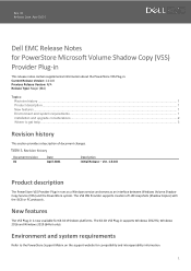 Dell PowerStore 5200T EMC Release Notes for PowerStore Microsoft Volume Shadow Copy Provider Plug-in