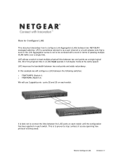Netgear FSM726v2 Configuring Link Aggregation (LAG) between two NETGEAR managed switches