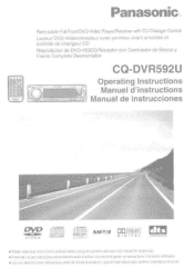 Panasonic CQDVR592 CQDVR592U User Guide