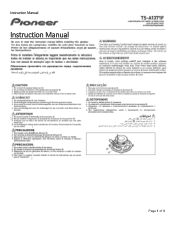 Pioneer TS-A1371F Instruction Manual