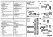 Sharp NP-3501QL Quick Setup Guide - NEC