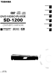 Toshiba SD-1200U Owners Manual