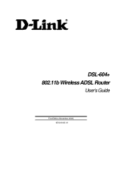 D-Link DSL-604 User Guide