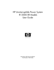 HP R12000XR UPS R12000 XR Models User Guide