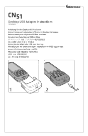 Intermec CN51 CN51 Desktop USB Adapter Instructions