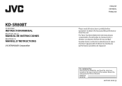 JVC KD-SR80BT Instruction Manual