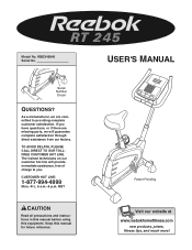 Reebok Rt 245 Bike English Manual