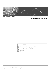 Ricoh Aficio MP 6500 S/P Network Guide