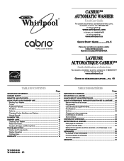 Whirlpool WTW6200VW Use and Care Guide