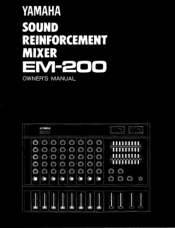 Yamaha EM-200 Owner's Manual (image)