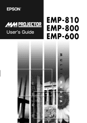 Epson EMP 800 User Guide