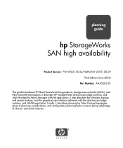 HP StorageWorks 2/140 FW 05.01.00 and SW 07.01.00 HP StorageWorks SAN High Availability Planning Guide (AA-RS2DC-TE, June 2003)