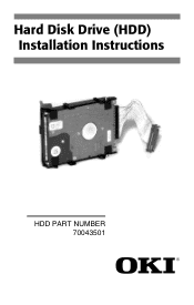 Oki C5400 Hard Disk Drive (HDD) Installation Instructions