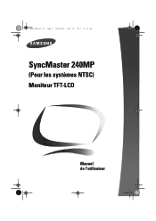 Samsung 240MP User Manual (user Manual) (ver.1.0) (English)