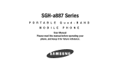 Samsung SGH-A887 User Manual (user Manual) (ver.f8) (English)