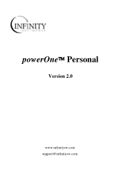 Sony PEG-TG50 powerOne Personal v2.0 Operating Instructions