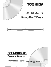 Toshiba BDX4300 Owners Manual