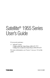 Toshiba Satellite 1955 User Guide