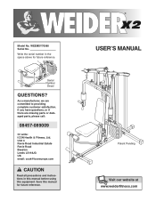 Weider X2 Uk Manual