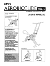 Weslo Aer0bic Glide Plus User Manual