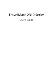 Acer TravelMate 2310 TravelMate 2310 User's Guide