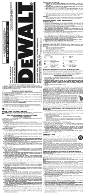 Dewalt DC547K Instruction Manual