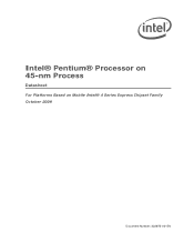 Intel BX80532PG3200D Data Sheet