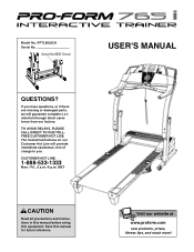 ProForm 765i Interactive Trainer Treadmill English Manual