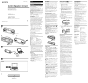 Sony SRS-T10PC Operating Instructions