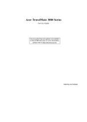 Acer TravelMate 3000 TravelMate 3000 Service Guide