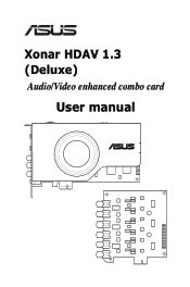 Asus HDAV1.3 User Manual