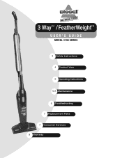 Bissell FeatherWeight Vacuum 3106V User Guide - English