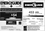 Frigidaire FFHI1835VS Energy Guide