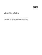 Lenovo ThinkPad X220i (Czech) User Guide