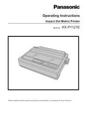 Panasonic KXP1121E Operating Instructions