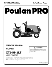 Poulan XT24H42LT User Manual